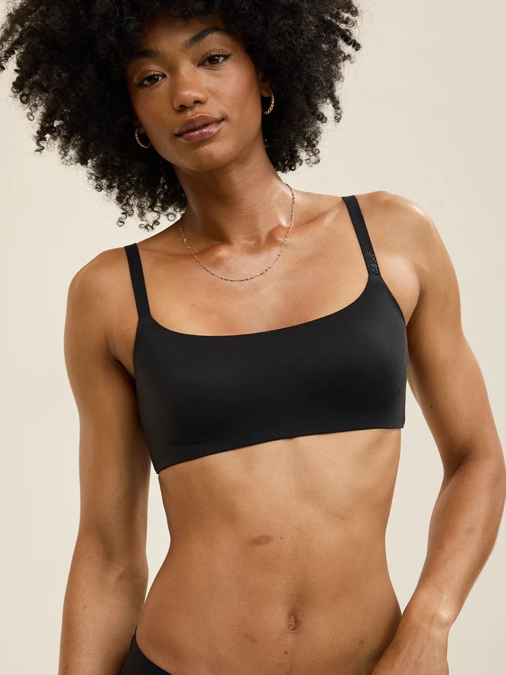 Aerie SMOOTHEZ Bra-ish Wireless Bralette Women’s SZ Medium DD in True Black
